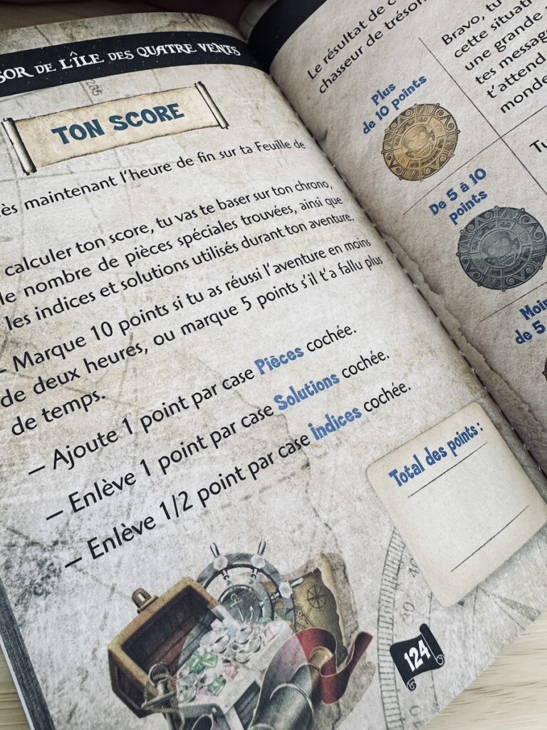 Escape Game de poche - Le trésor de l'île des Quatre vents Avis