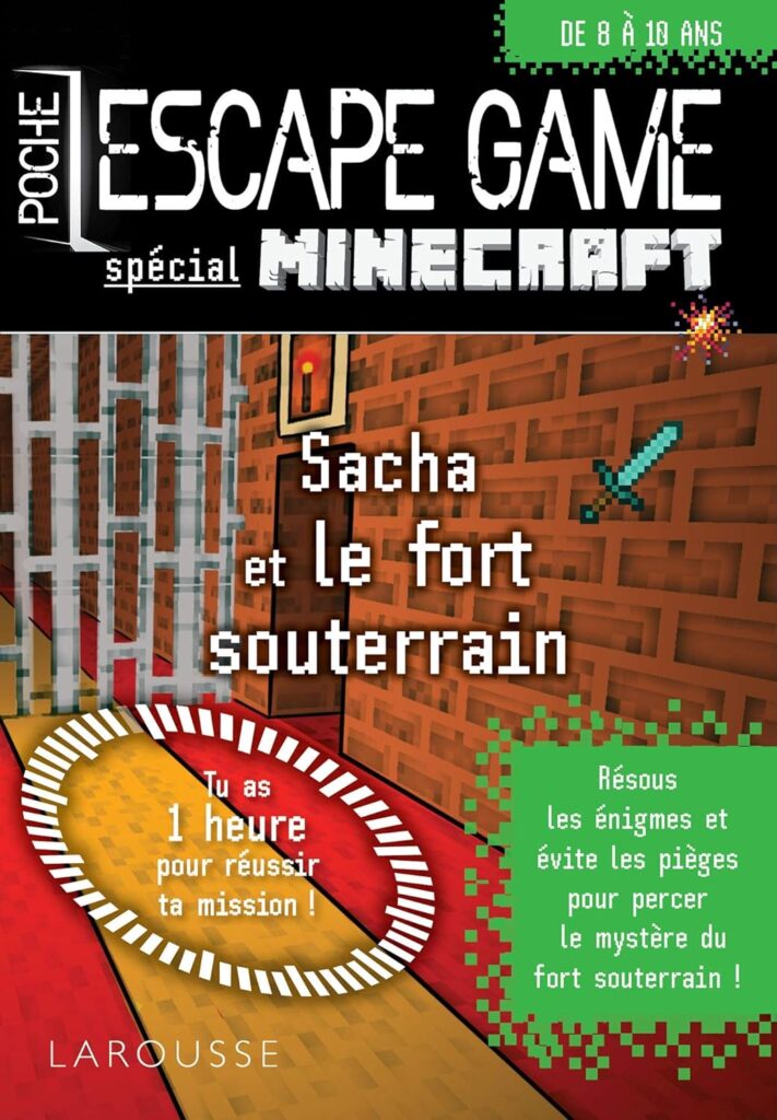 Escape Game de poche Junior - Minecraft Sacha et le fort souterrain