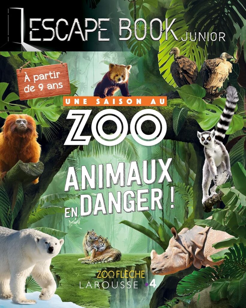 Escape Book junior - Une saison au oo : Animaux en danger !