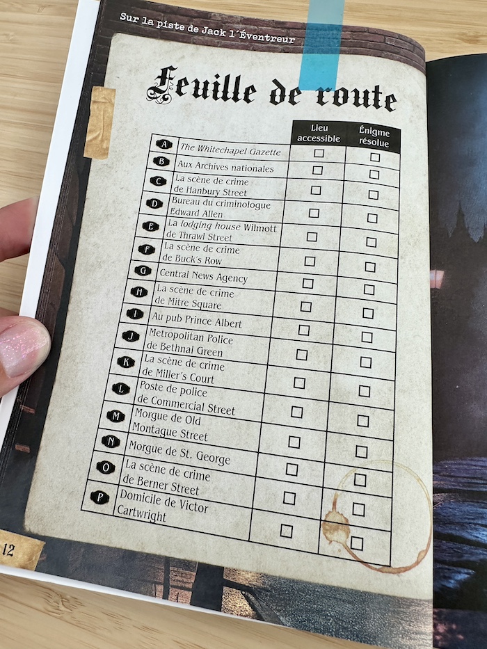 Escape Game de Poche - Sur la piste de Jack L'Éventreur Avis