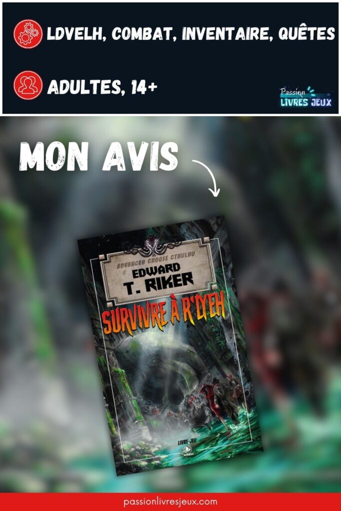 Survivre à R'lyeh - Advanced Choose Cthulhu Avis