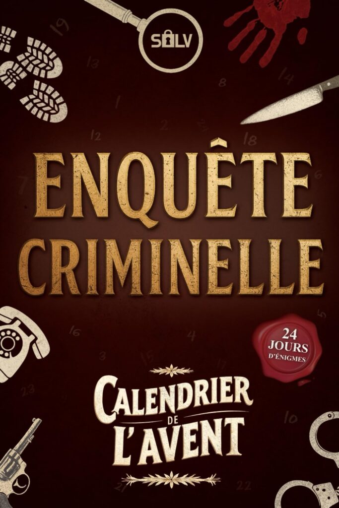 Calendrier de l'Avent Enquêtes criminelles