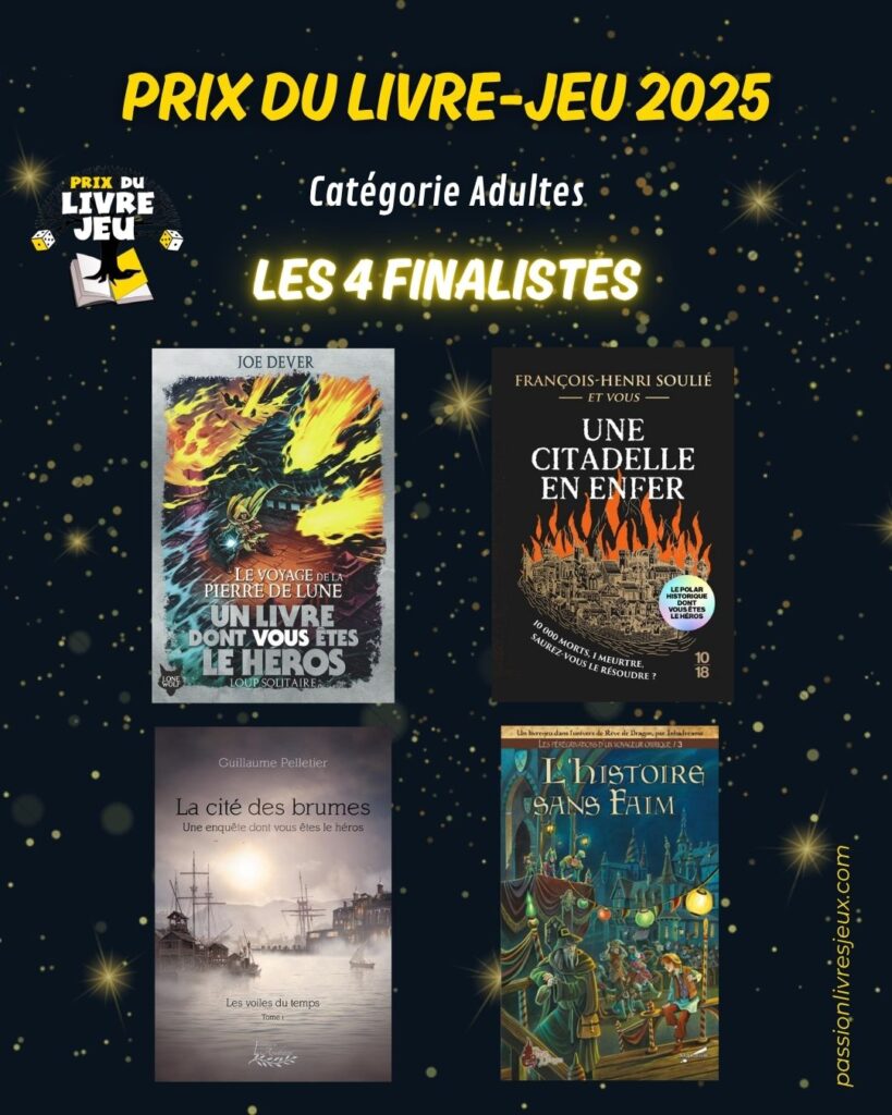 Prix livre-jeu 2025 - Finalistes